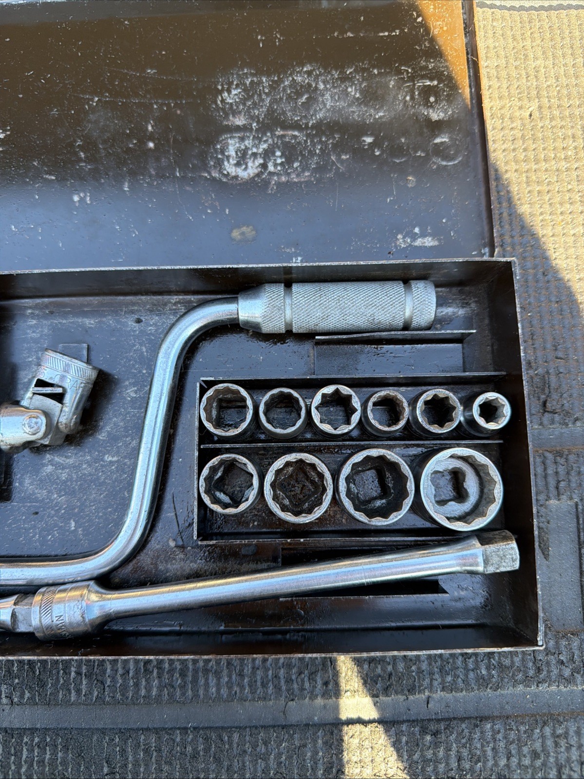Rare Sears Craftsman 17pc Fit Mor 3/8” Drive Socket Set 1932-35 USA CF SERIES