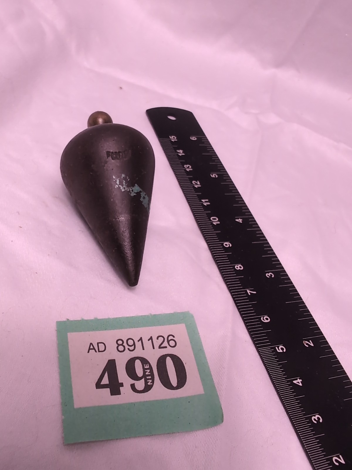 Antique Brass And Iron Plumb Bob String Line Weight 160g