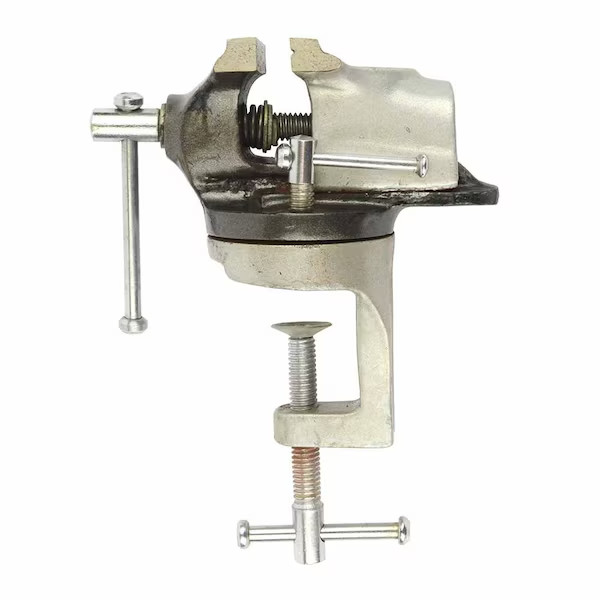 BIG HORN Baby Bench Vise Presses Cast Steel with 360° Swivel Base 2 Inch