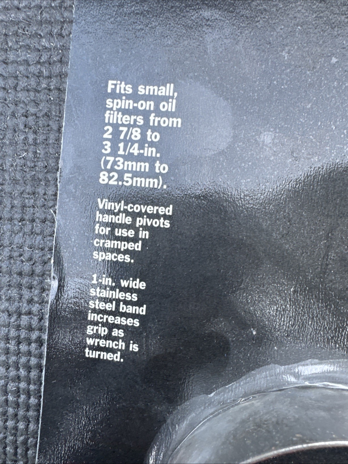 Sears Craftsman USA Nos Swivel Grip Oil Filter Wrench 47609 Small Spin On Filter