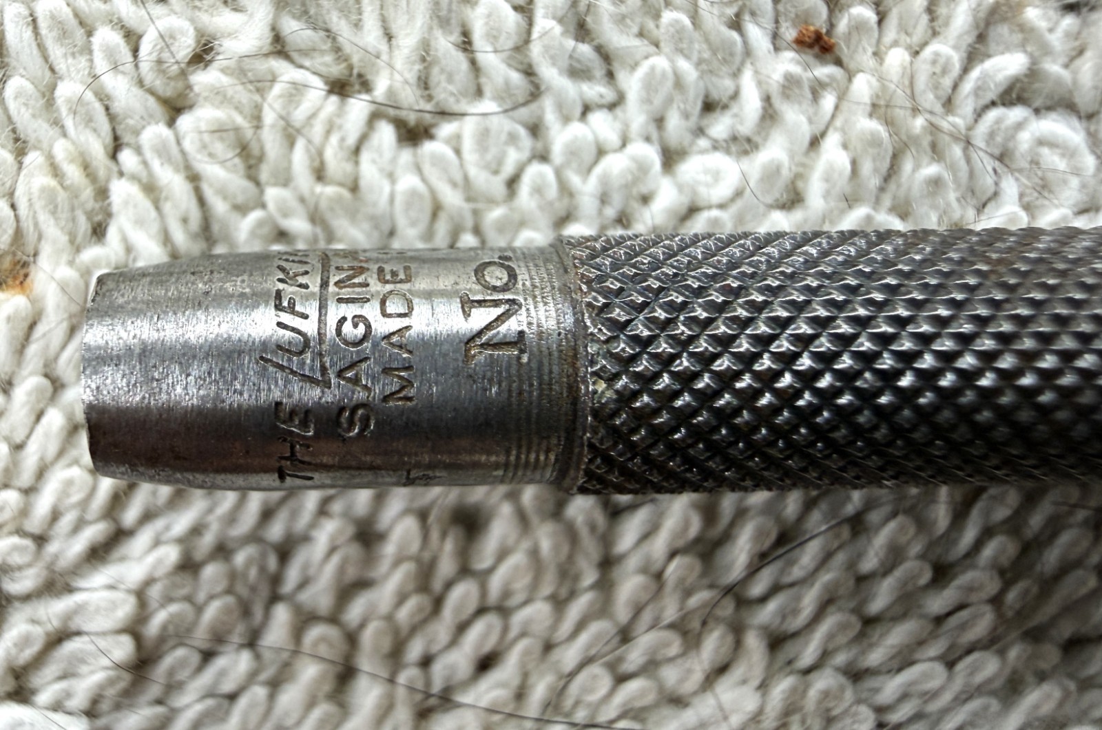 VINTAGE THE LUFKIN RULE CO. NO. 72A PUNCH KNURLED – AS PICTURED