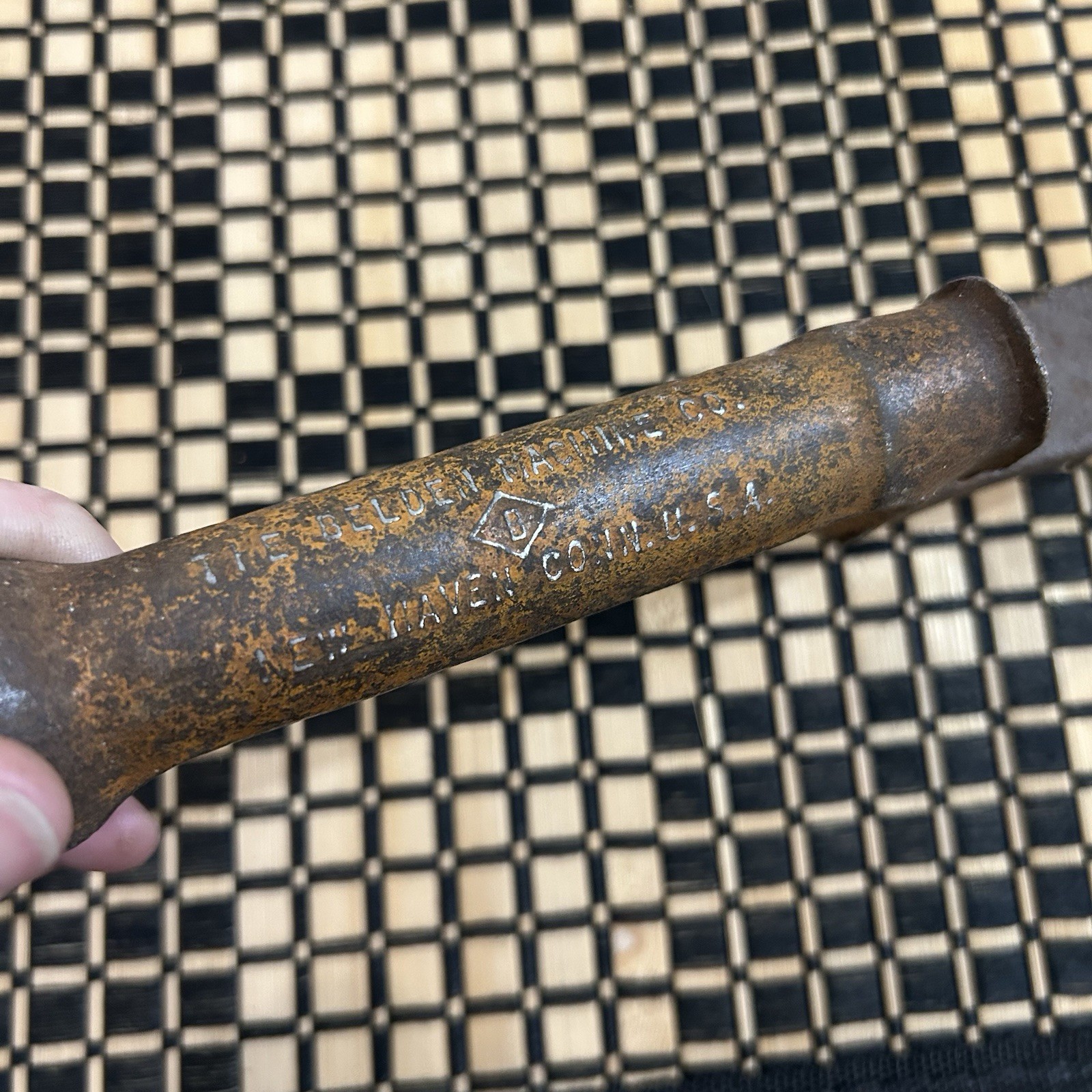 Vintage Belden Machine Co Steel Slate Shingle Roofing Roof Remover Puller Tool