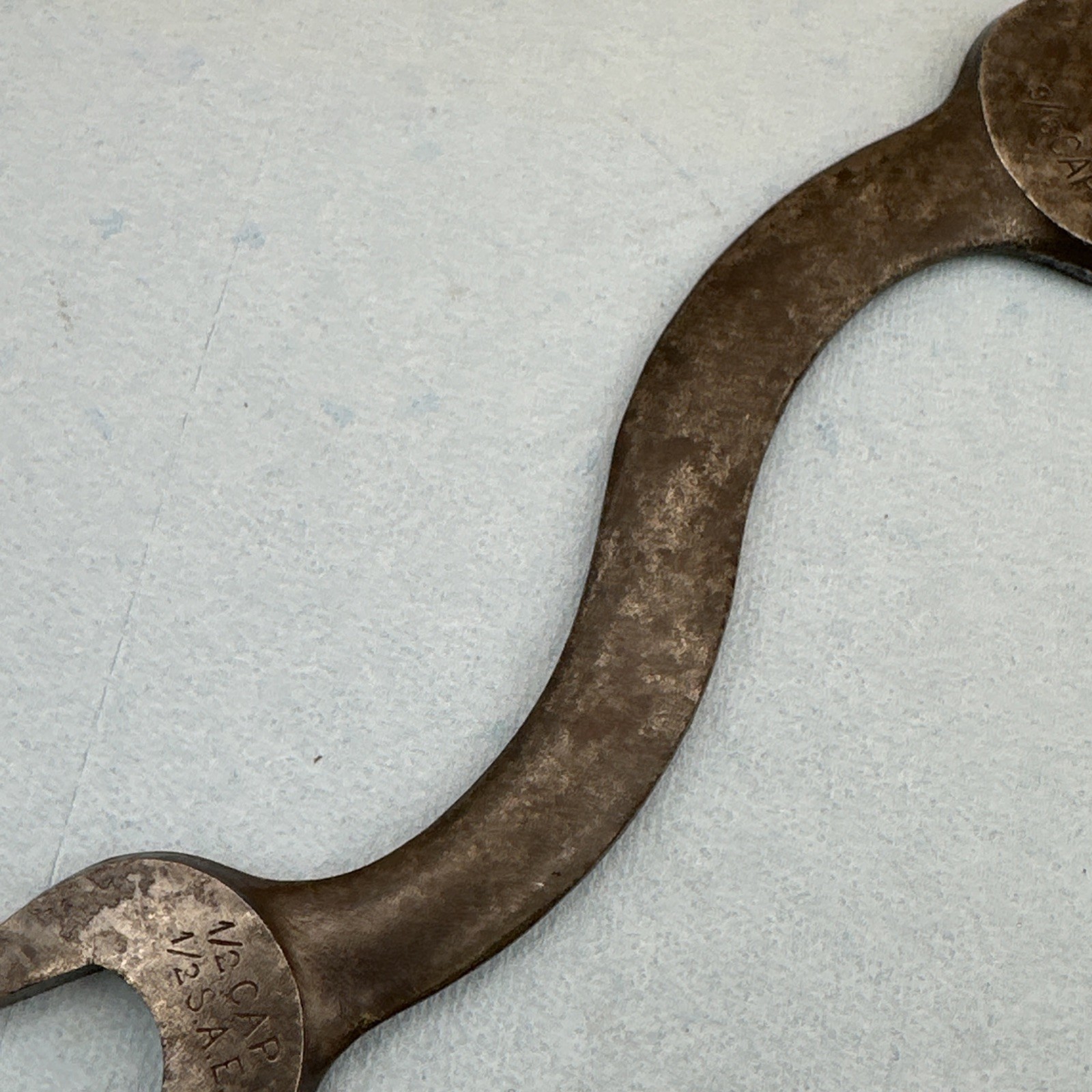 Vintage Billings & Spencer 2025 Open End S Wrench 1/2 and 9/16 Hex USA