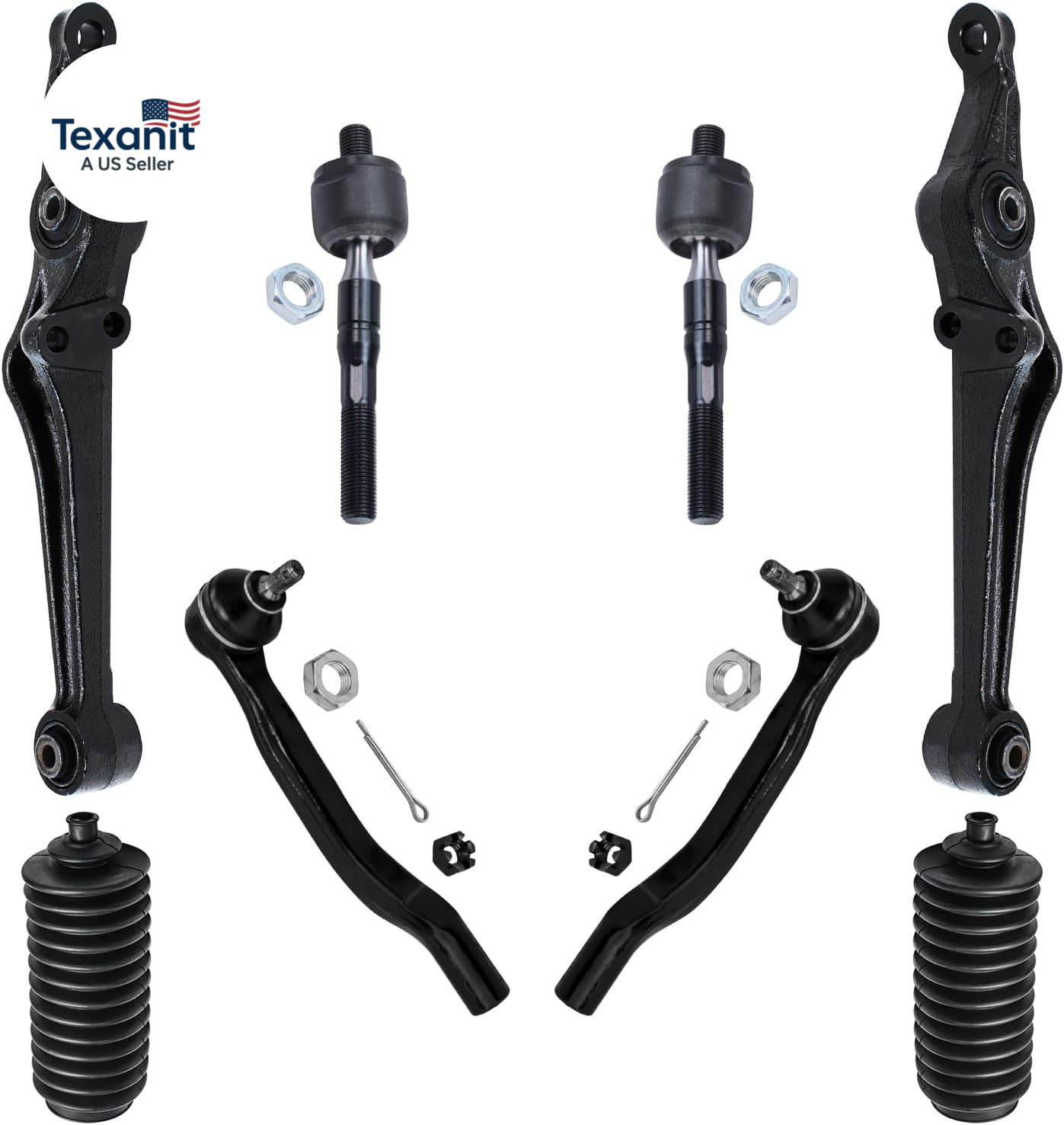 – 8Pc Front End Suspension Kit for 1998 1999 2000 2001 2002 Honda Accord, 2 Lowe
