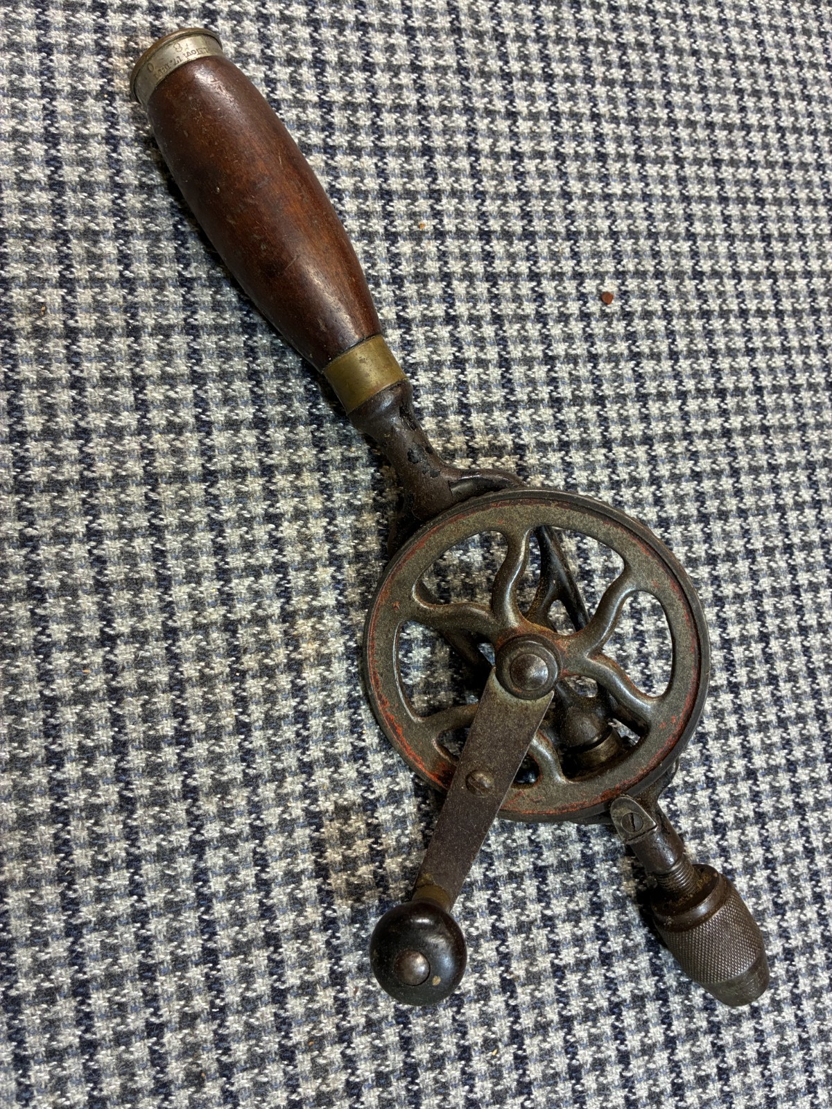 Antique Goodell Pratt Company Egg Beater Style Hand Drill Pat Aug 13, 1895