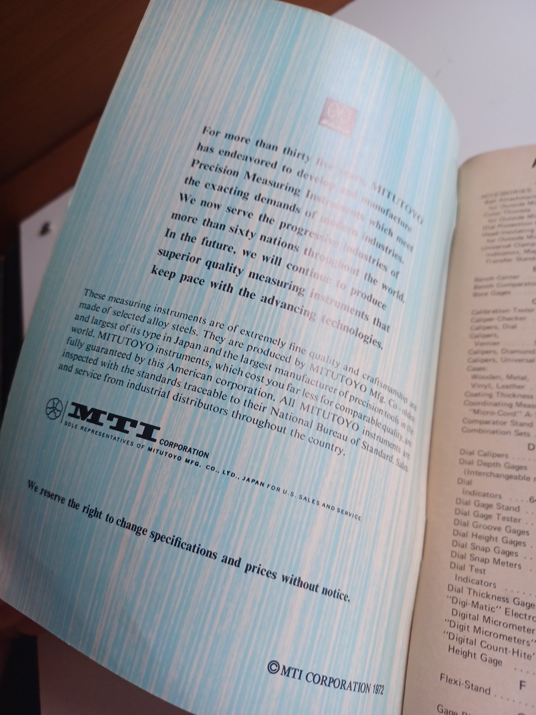 Mitutoyo Measuring Instruments Catalog No. 800, Micrometers