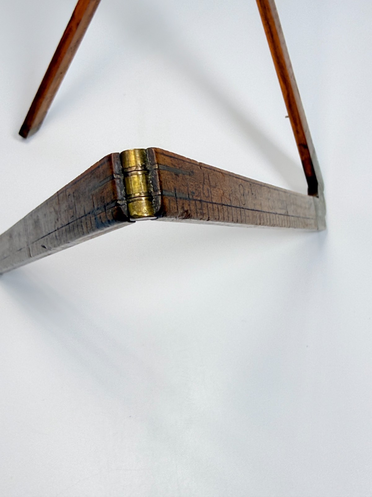 Vintage Stanley No 61 Folding Rule 24″ Wood Carpenter Ruler USA Boxwood Measure