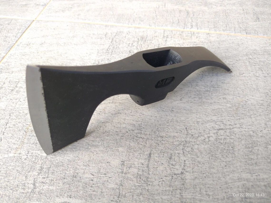 Carbon steel axe adze head bearded hatchet axe HEAD with adze blade – two blades
