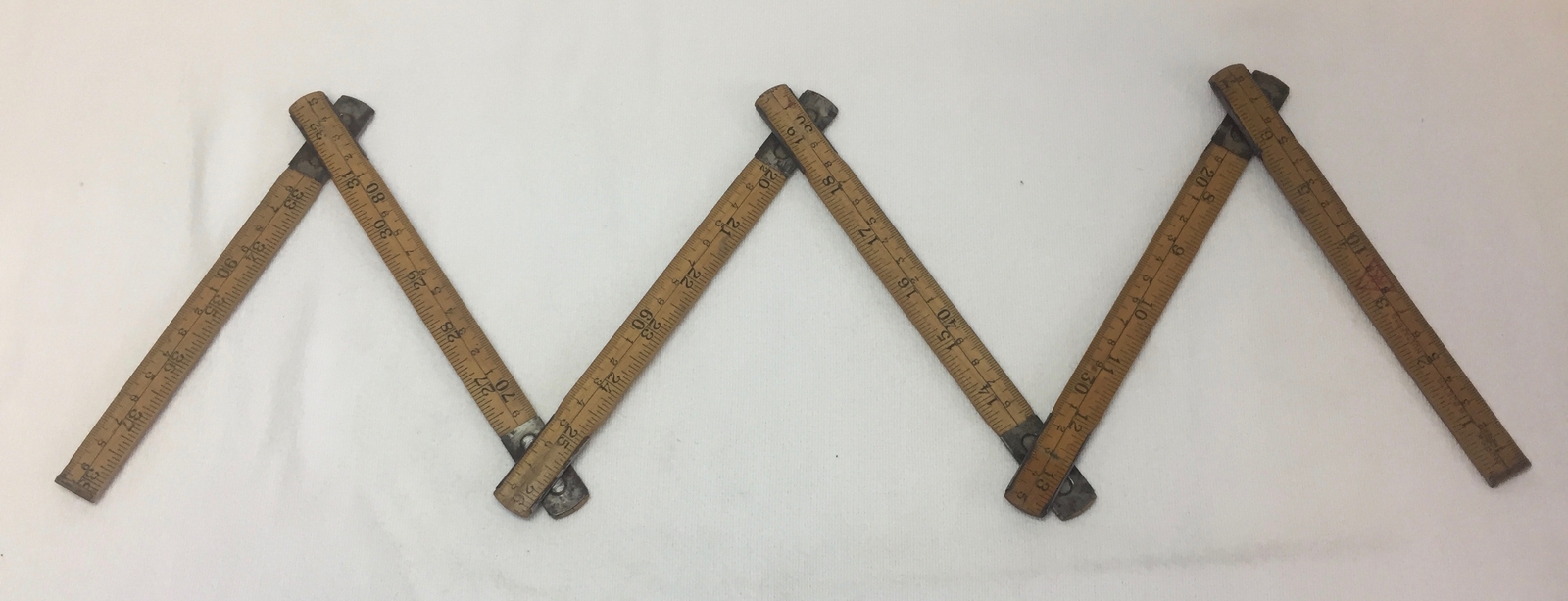 vintage 38 inch folding ruler ~ HULTAFORS ~ KK metric