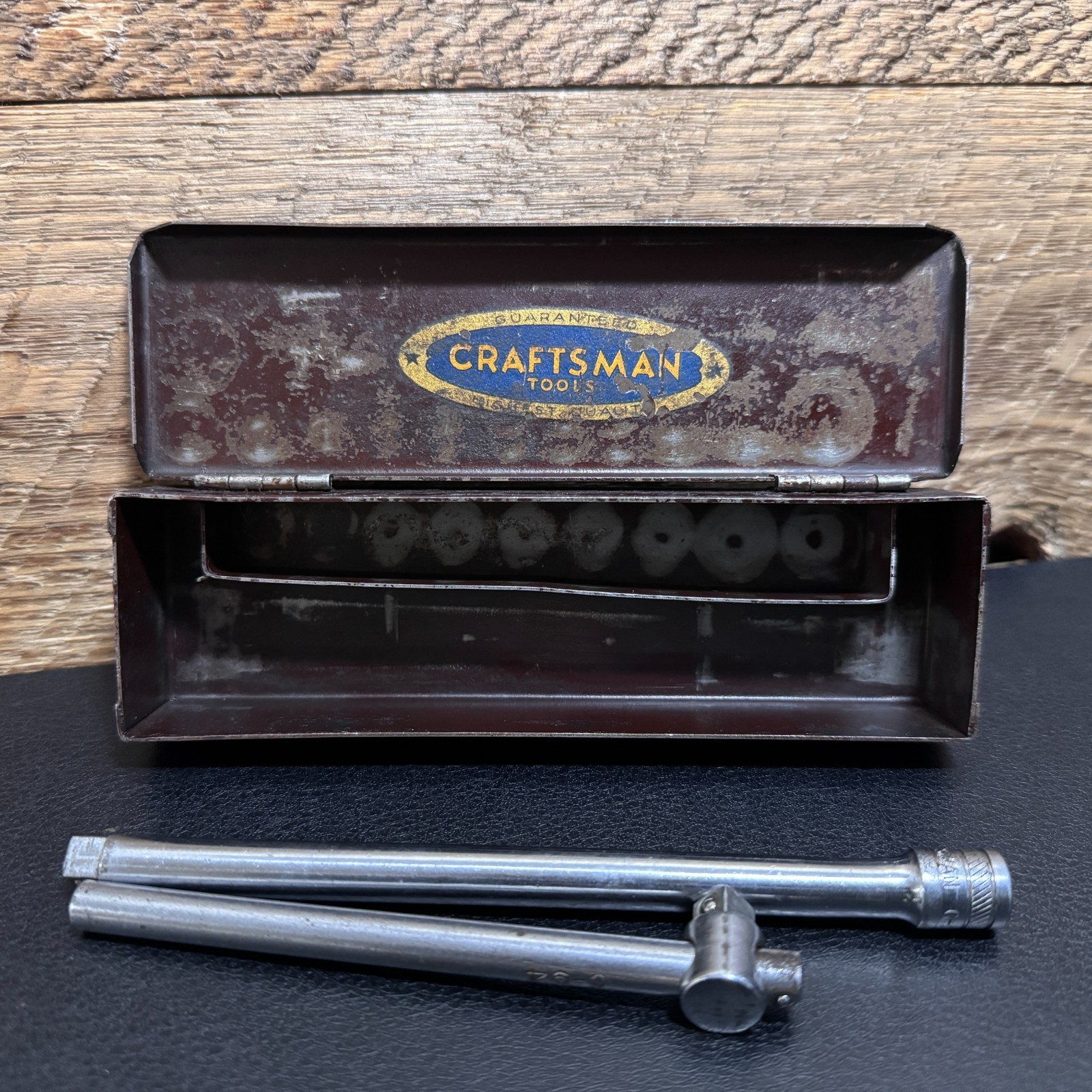 Craftsman C-Series Midget Socket Set 5868 9/32” Drive 1930s (Drive Tools & Box)