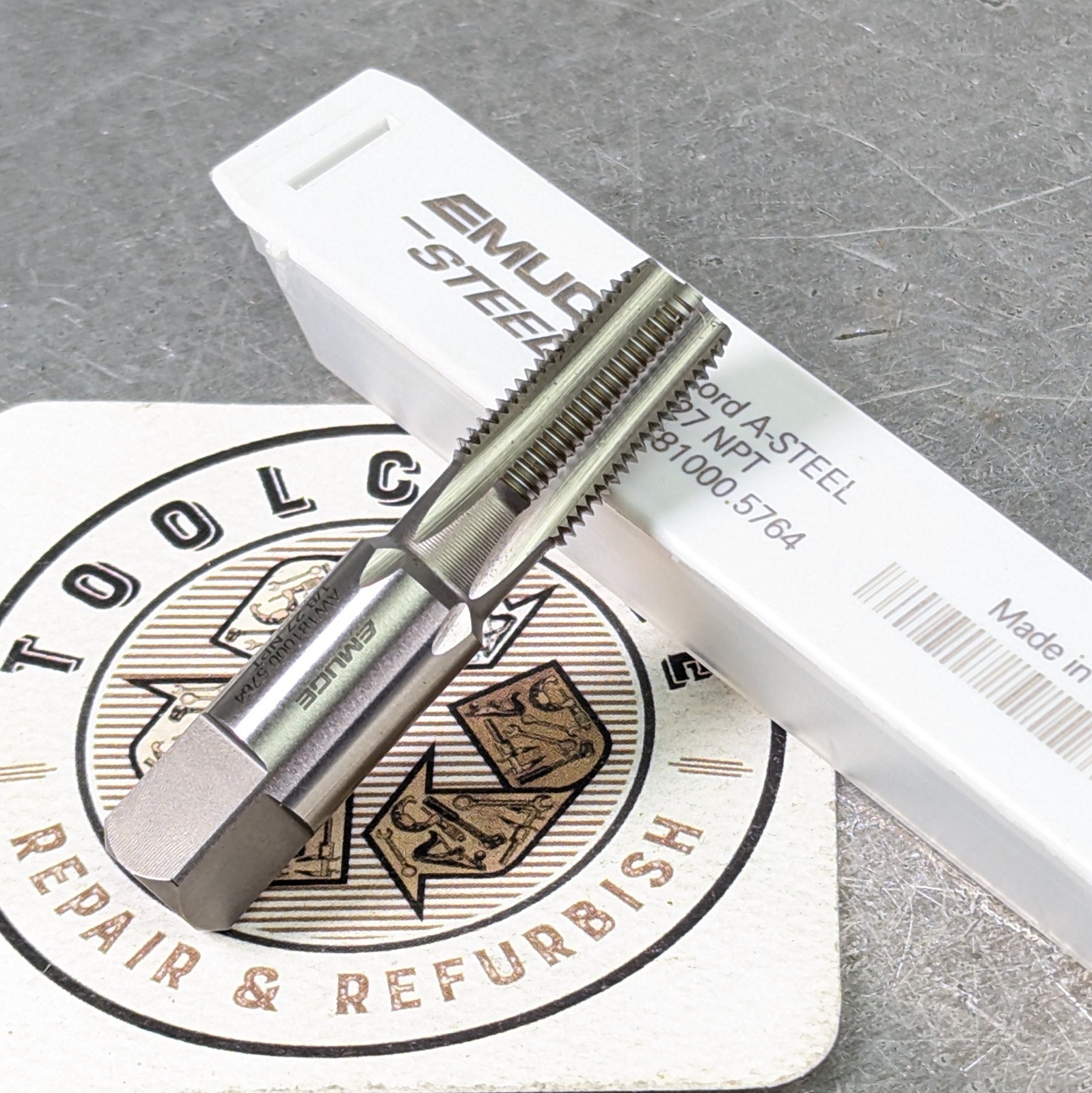 Emuge HSS-E 1/8-27 NPT Pipe Tap Unused! 5-Flute Germany Machinist Tool{893