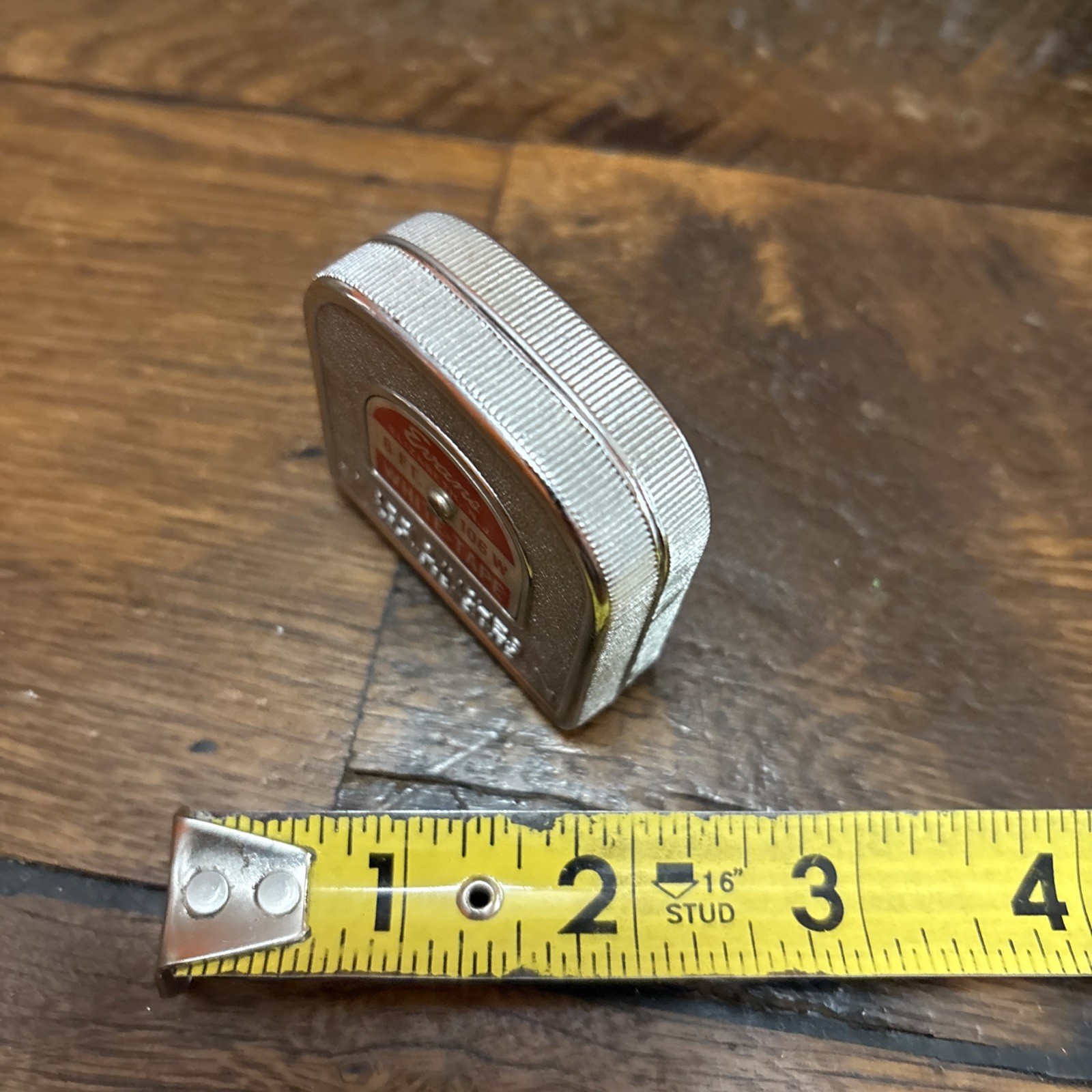 Vintage Evans 6 FT 6’ Model 106 W WHITE TAPE Measure Made In USA