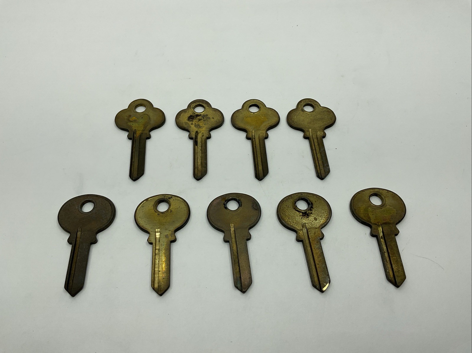 Curtis Industries NOS Key Blank Lot Of 9 Uncut C09 C010 Brass Tone A-CK10