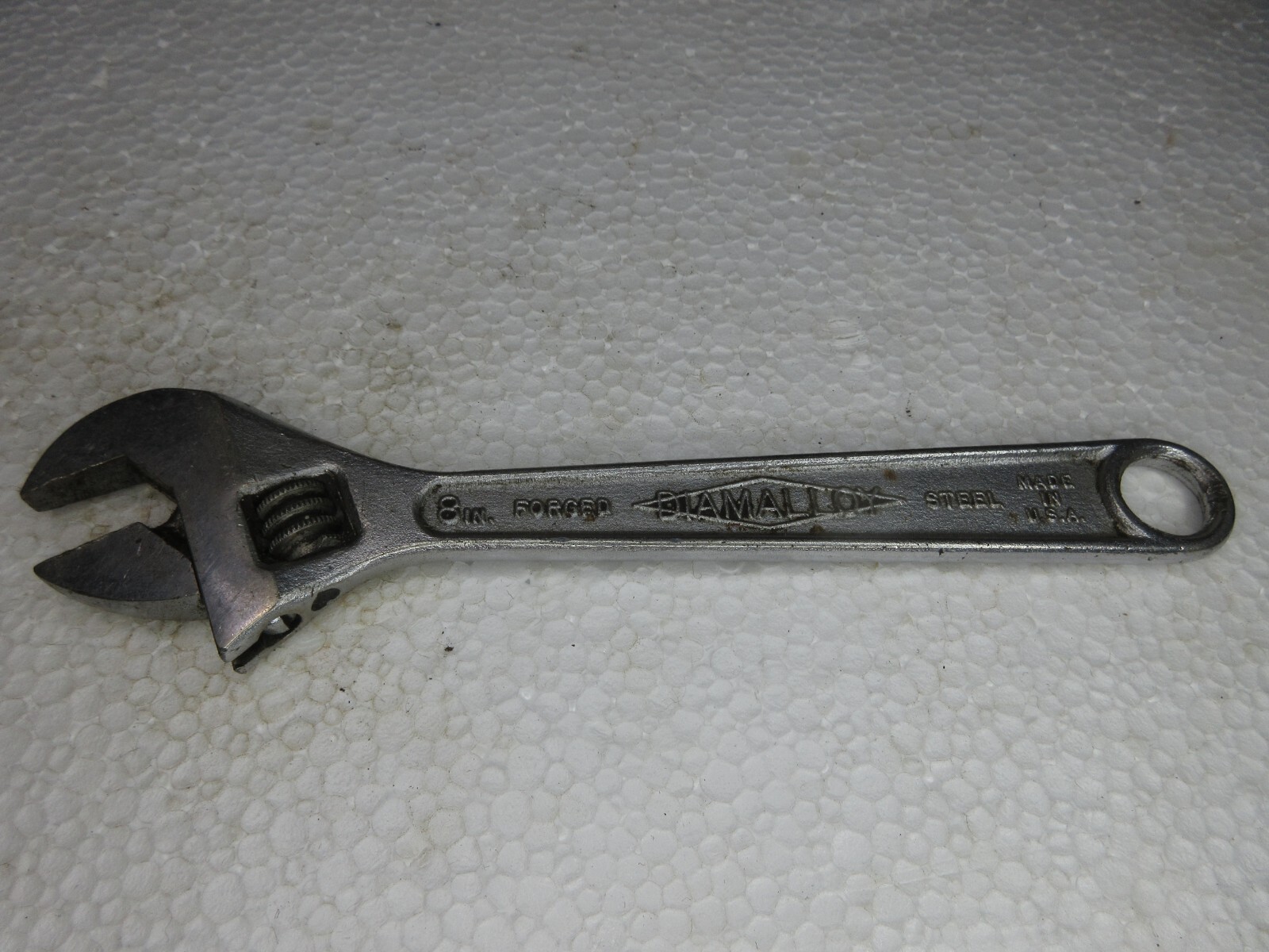 Vintage Diamond Calk & Horseshoe Co. 8″ Adjustable Wrench, Diamalloy Made in USA