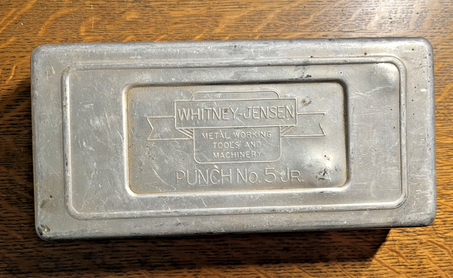 Vintage Whitney-Jensen PUNCH No. 5 Jr. Complete in Case