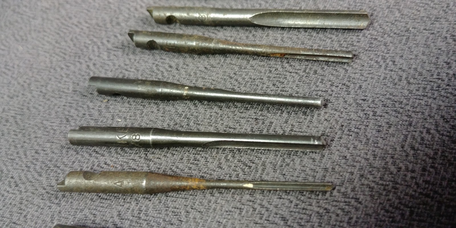 Original 7 North Brothers Stanley Yankee Drill Points No 9 Wood Case 1/16 9/64