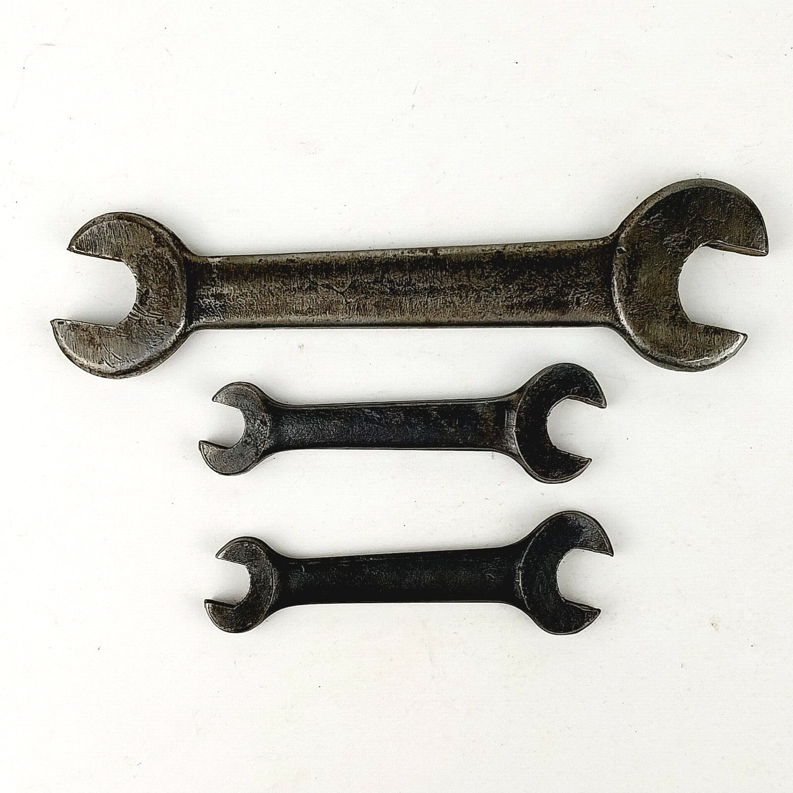 Vintage BUHL Lot of 3 Open End Wrenches 3/4” x 5/8” (1) and 1/2” x 3/8” (2) -USA
