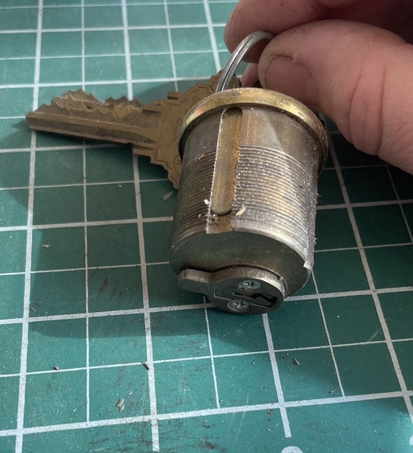 Sc1 Brass Mortise Cylinder 4 Keys Locksmith Lock Rekey Handyman AR Cam