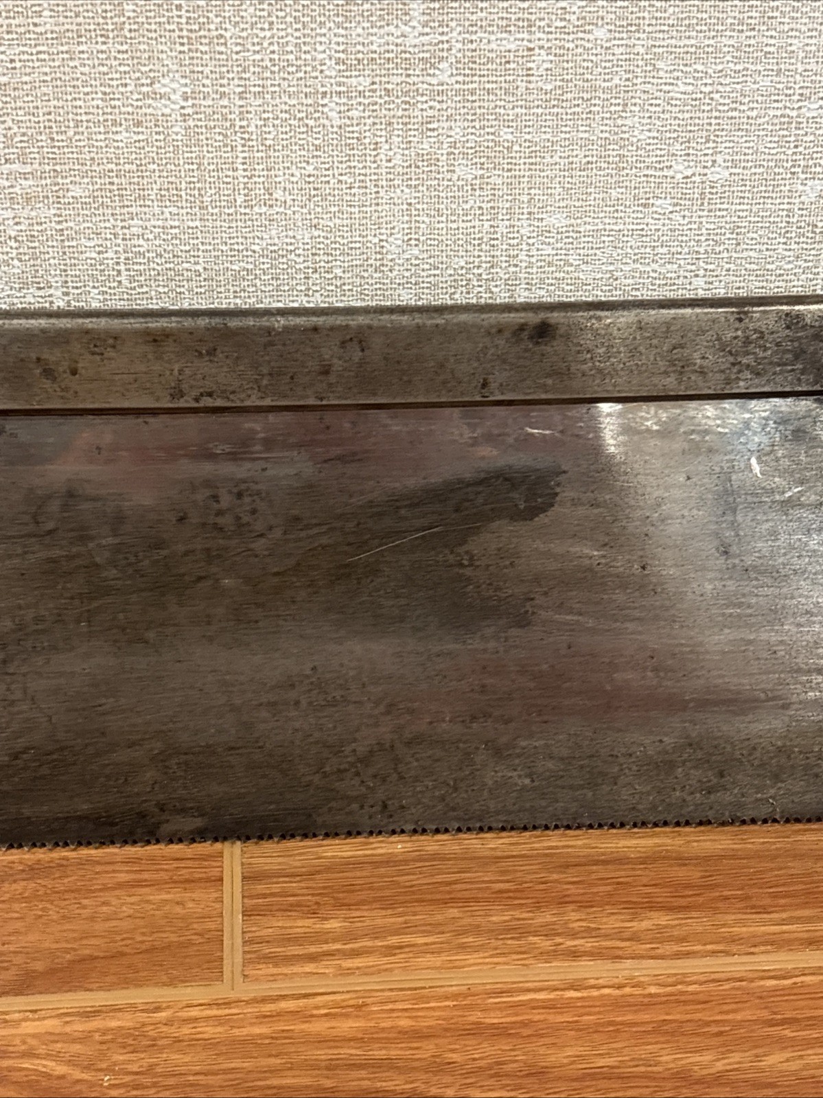 Antique Henry Disston & Son Miter Saw With Cast Iron Miter Box