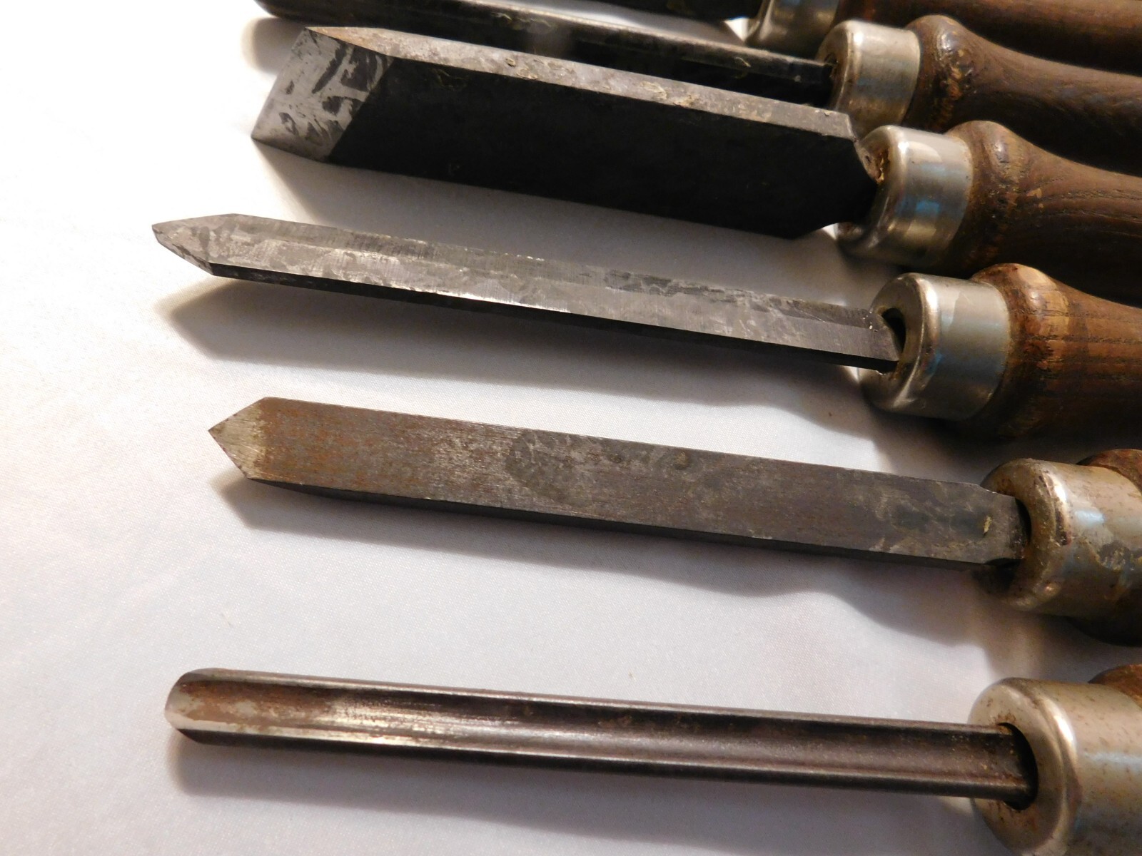 Craftsman USA High Speed Steel Lathe Wood Chisels Lot of Eight