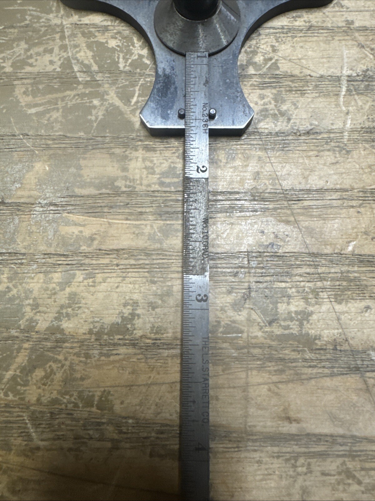Starrett No. 236 Combination Depth & Angle Gage w/No. 10 6″ Ruler 22JS2282-E2