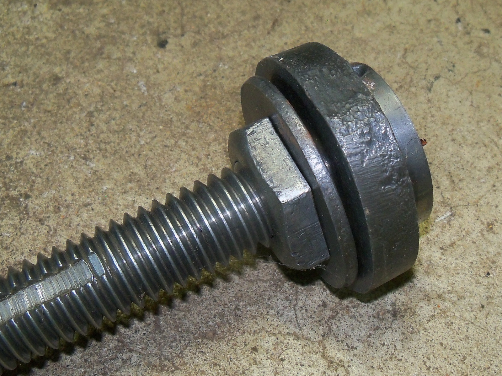 Vintage 94 Buffalo Forge Co Post Column Beam Drill Press Quill Upper Screw Shaft