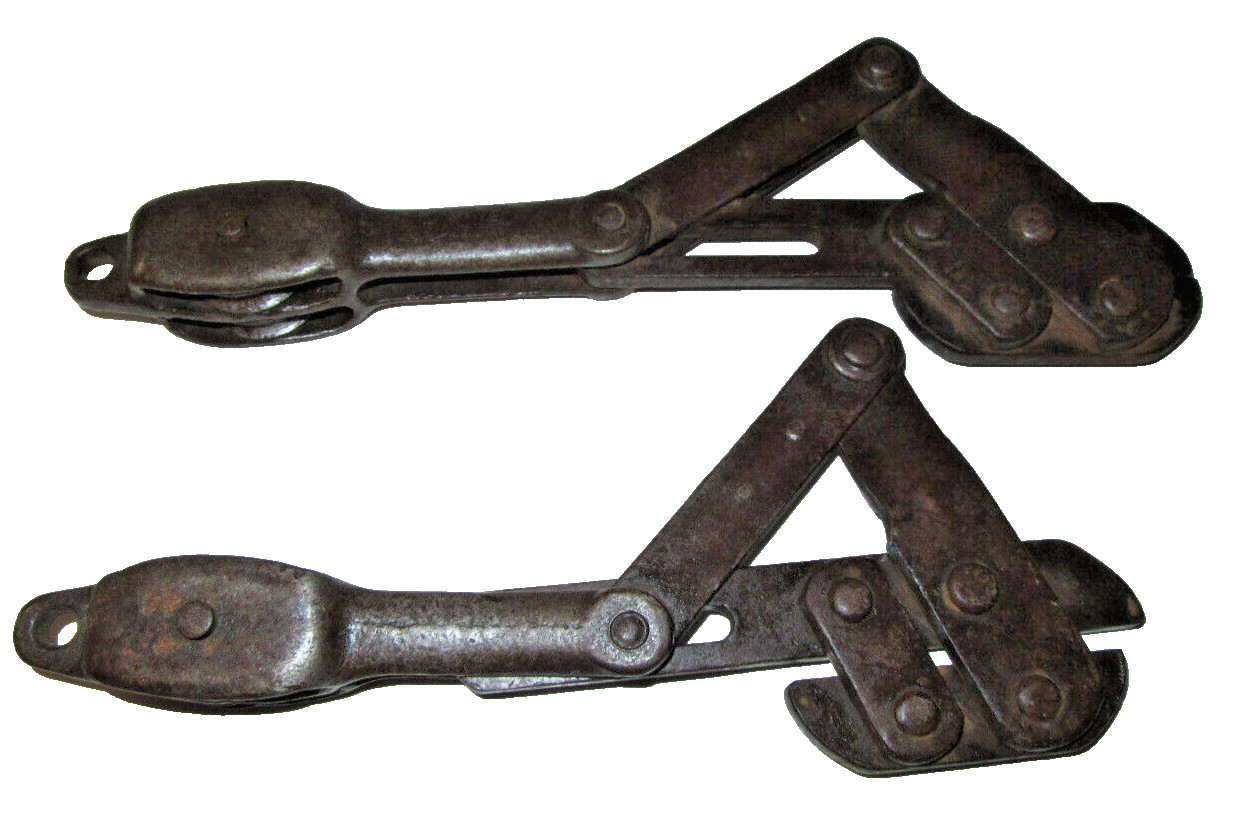 2 Pat. 1893 Western Electric Buffalo Grips No. 1 Cable Puller w/Double Pulley