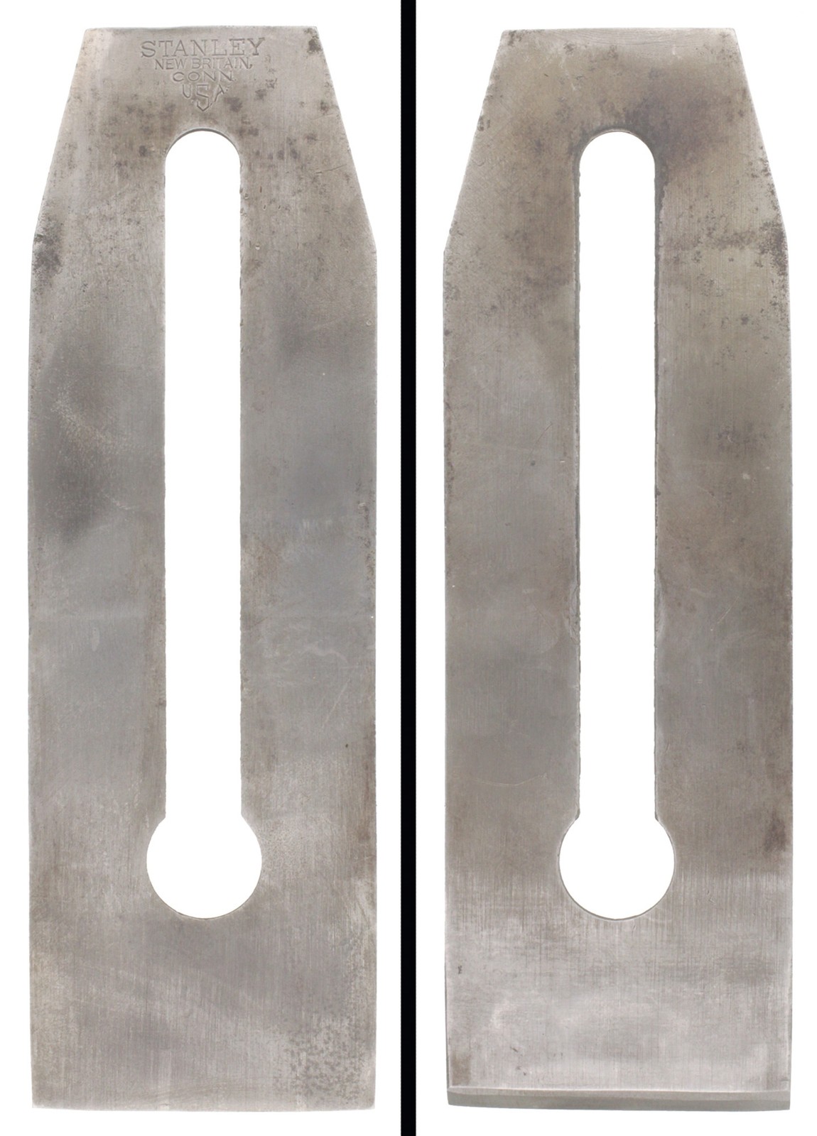 Orig. 2 1/8″ Cutting Iron for Stanley No. 27 Plane- “Type 11” T.M.- mjdtoolparts