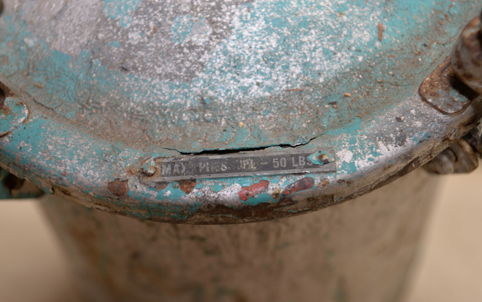 Vintage 50 psi pressure pot painting chemical reaction empty vessel parts/repair