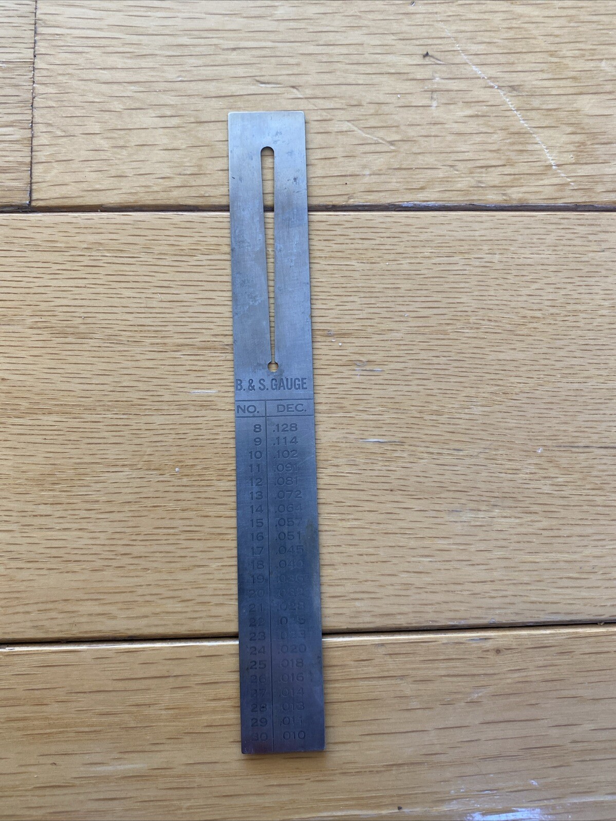 Vintage General Ruler American OR B&S Gauge No 310 Tempered Steel Made in USA