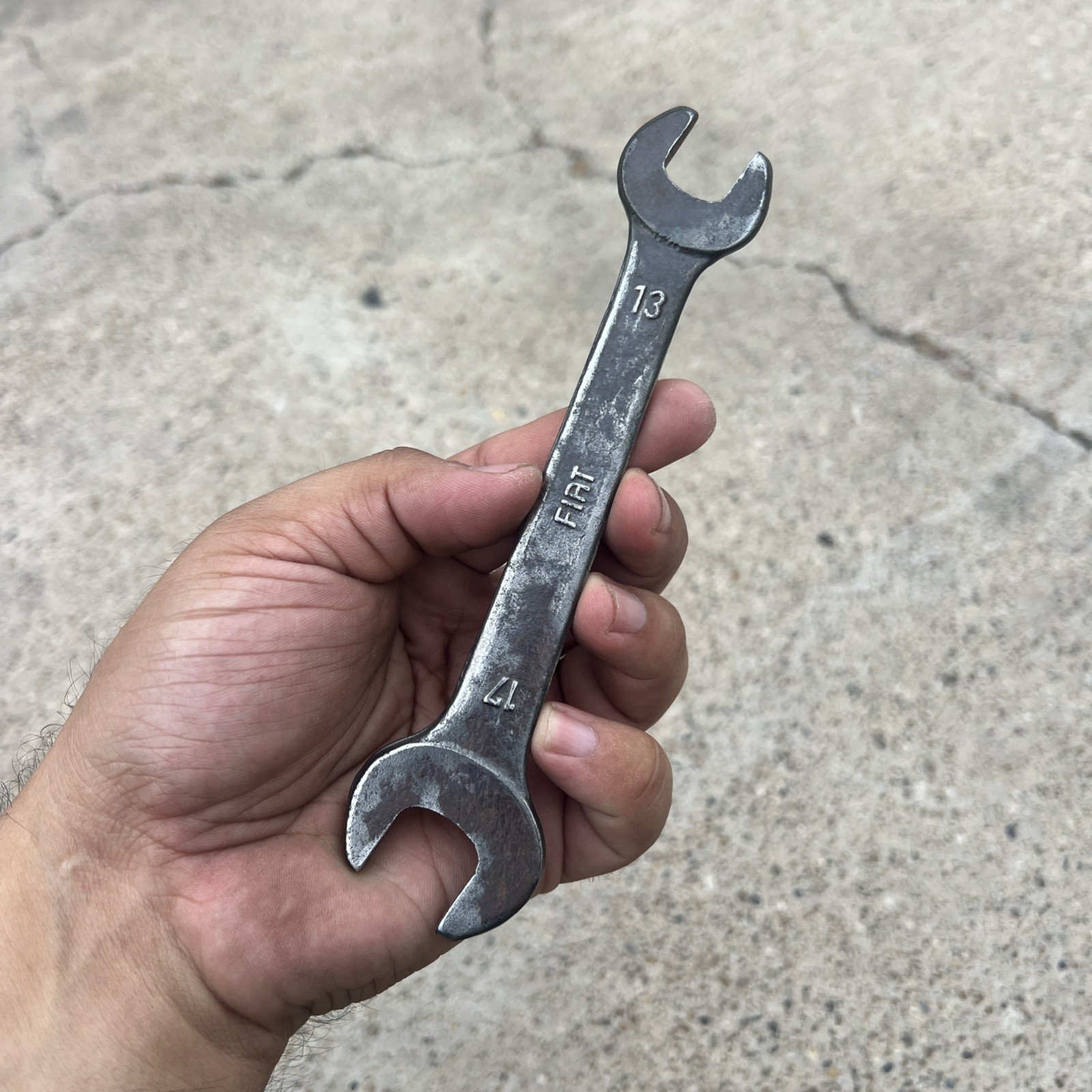 Vintage Fiat Tractor Wrench 17mm x 13mm” 6 3/8″ Length Old Tool