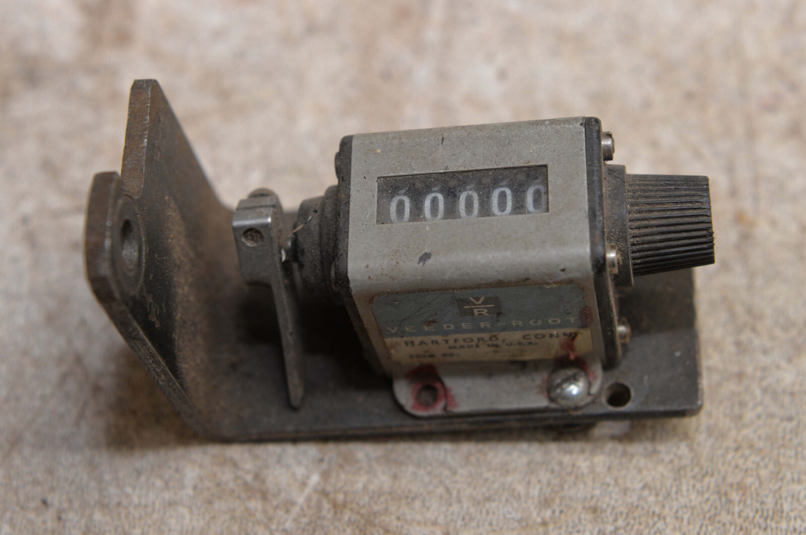 Veeder Root industrial lathe tool counter 727225 mechanical US made vintage part
