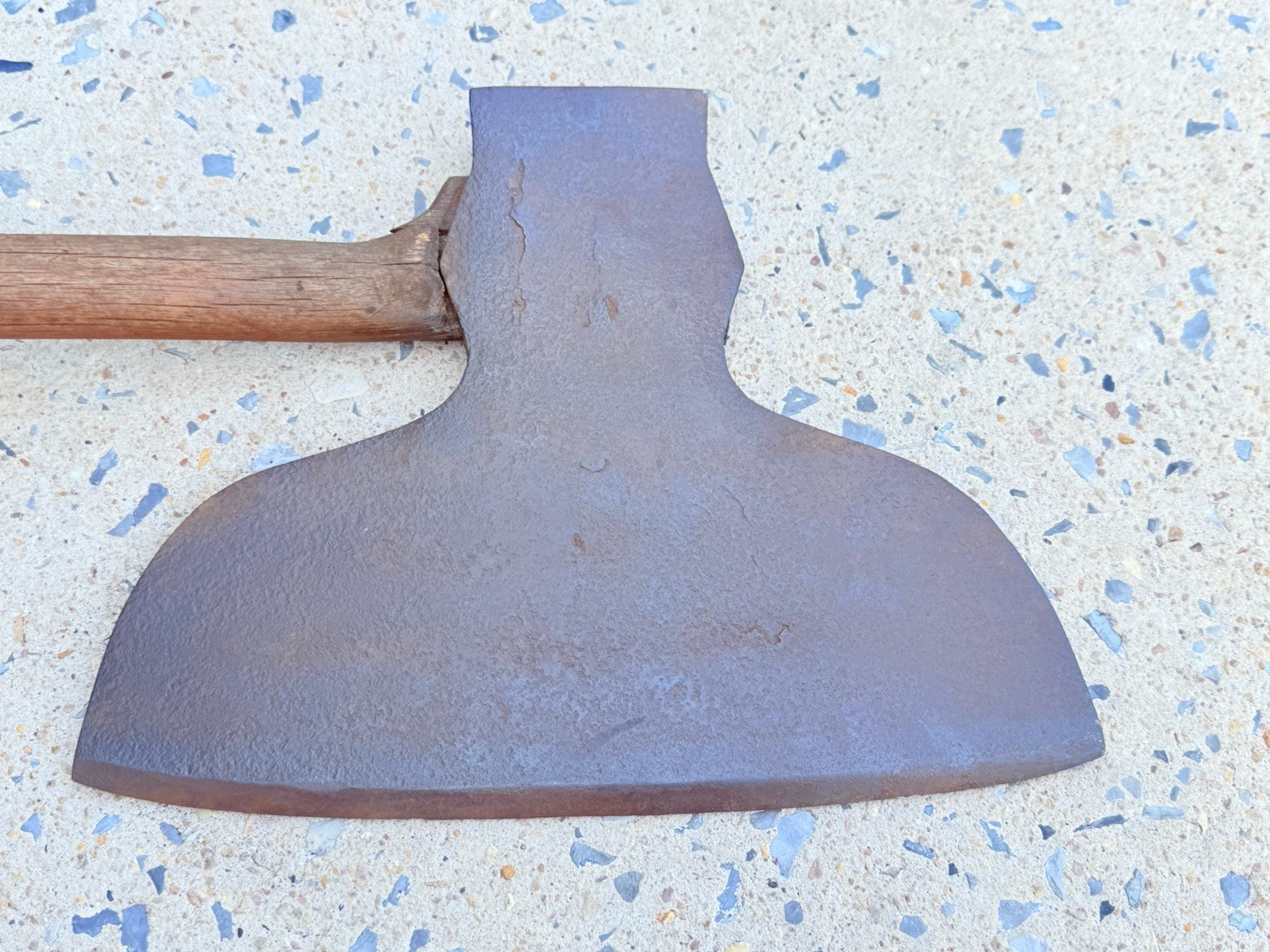 Antique Broad Axe 13 in. Signed Large