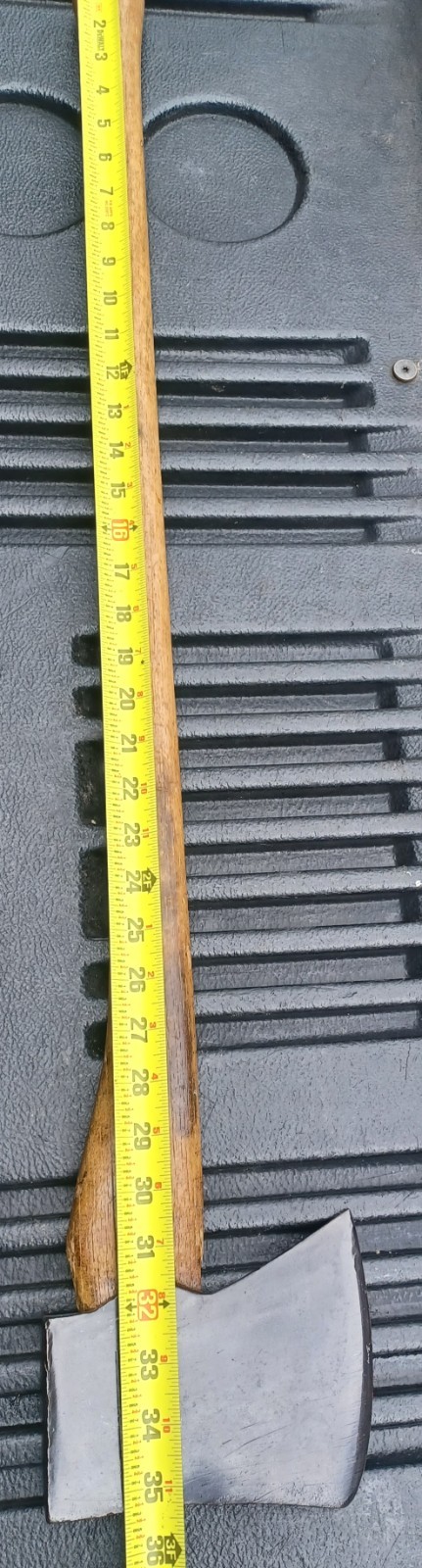 True Temper FLINT EDGE Kelly Works 3-Line Stamp Jersey 36″ Straight Handle Nice!