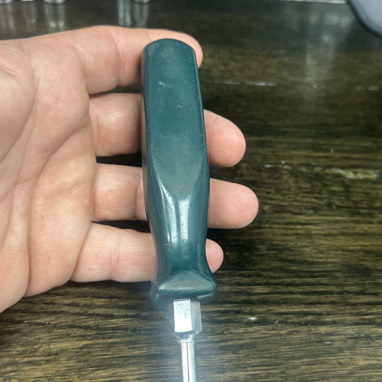 Vintage S-K , Green Hard Plastic Handle, France Flat Head