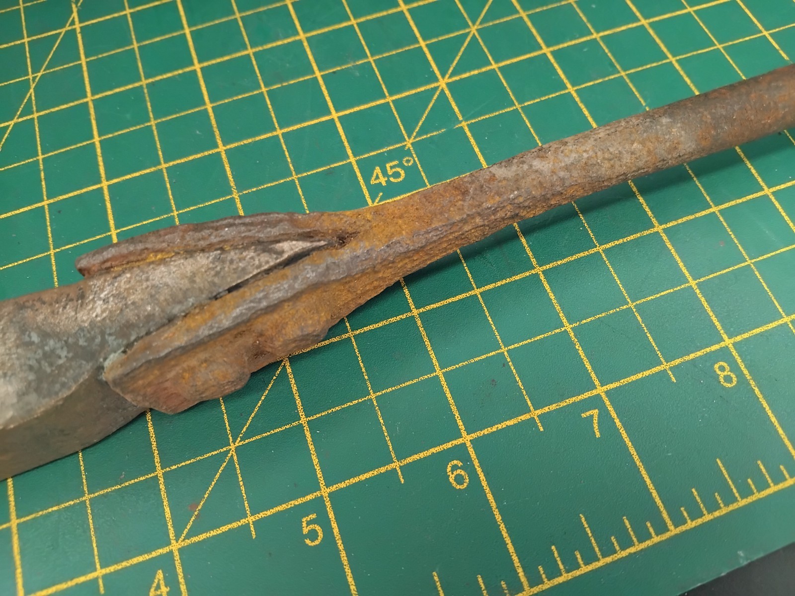 Large Vintage Copper Tip Soldering Iron 435mm FOR RESTORATION LT21915-SP