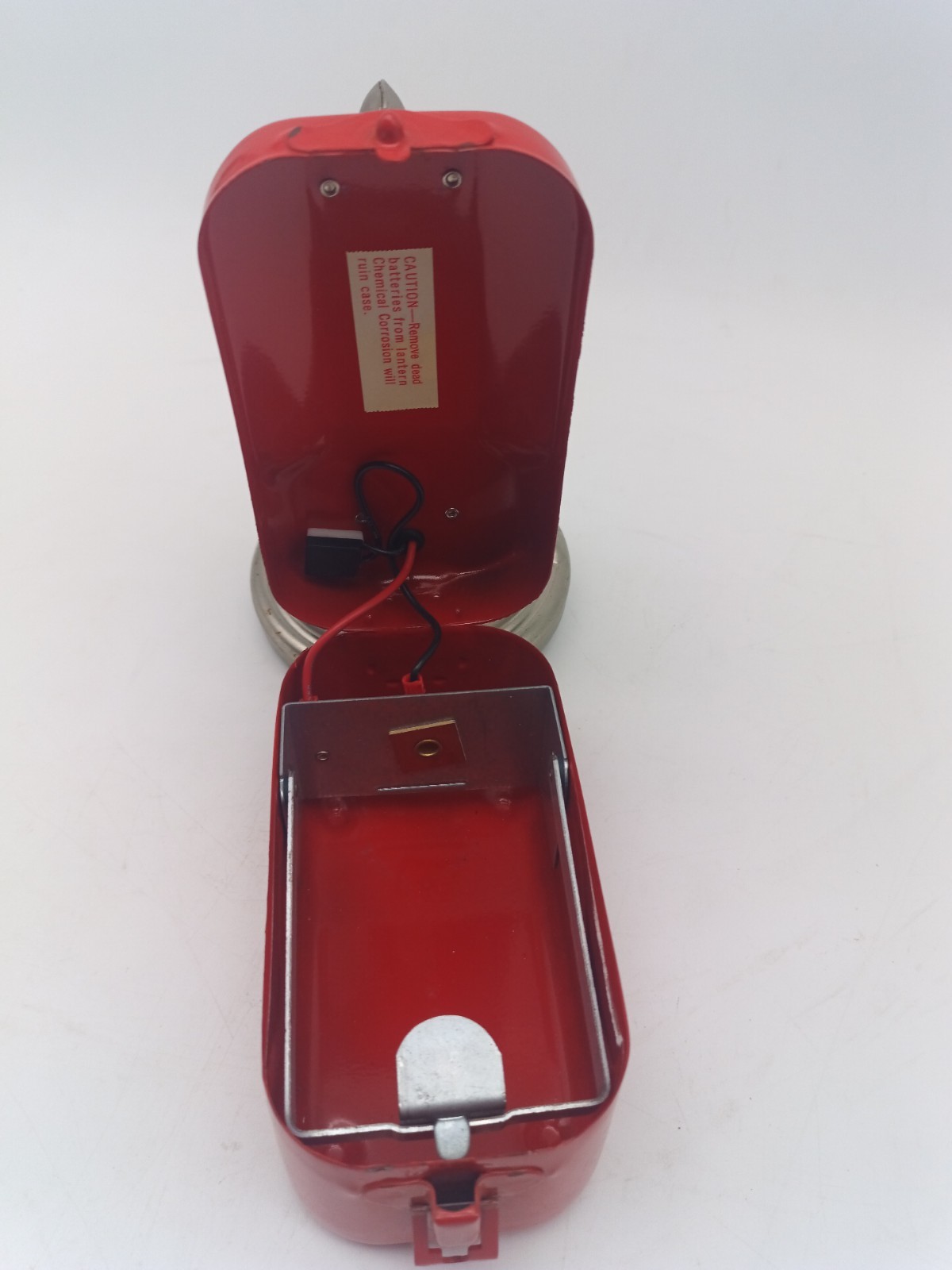 Vtg Teledyne Big Beam Model 166 Hand Lantern Steel Chrome Flashlight 6V WORKS