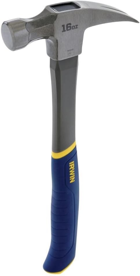 16oz Fiberglass Claw Hammer, General Purpose, Pro-Touch Grip