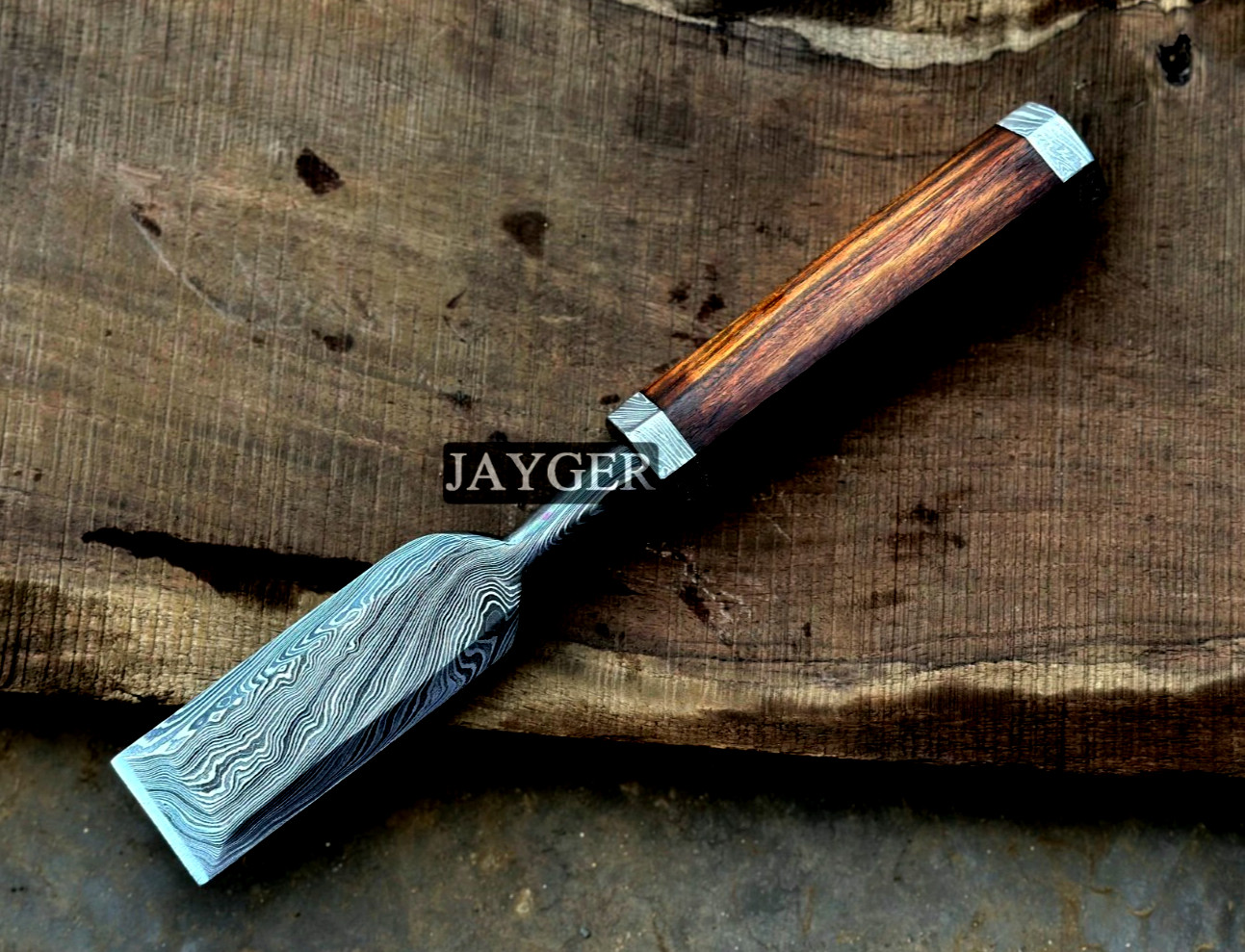 Jayger Handmade Chisel 40 mm | Genuine Damascus Steel | Heat treated | Strong |