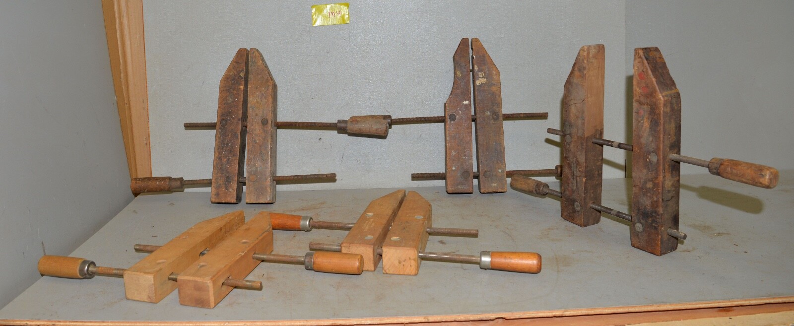 5 Adjustable Clamp Co Jorgensen & more wood workers cabinet maker tool lot M4