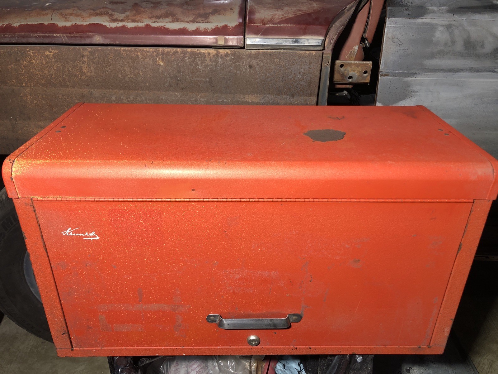 VTG Kennedy Kits 260 Machinist Toolbox Chest 6 Drawer 26”x12”x14” Red USA