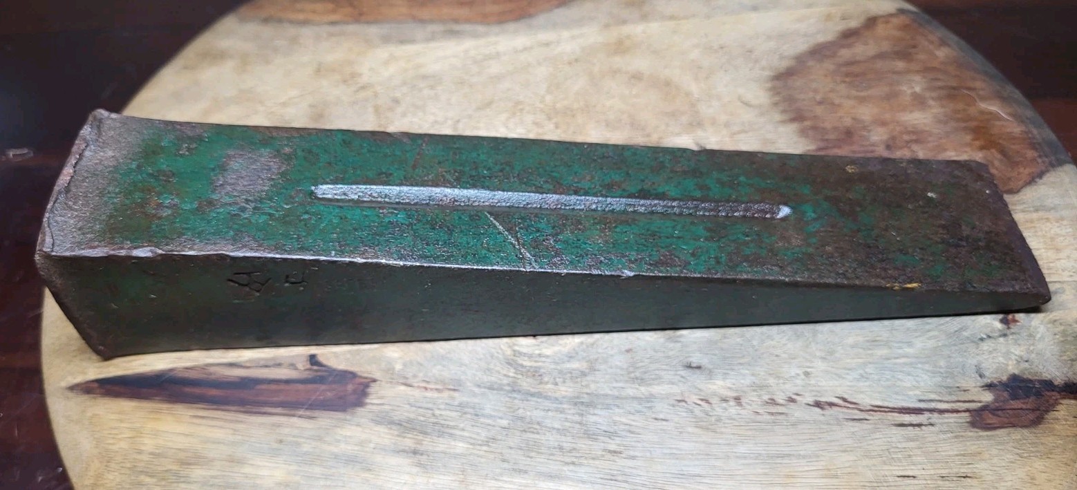 9″ Woodings Verona Steel Wood Splitting Wedge 4 Lbs Firewood Tools USA