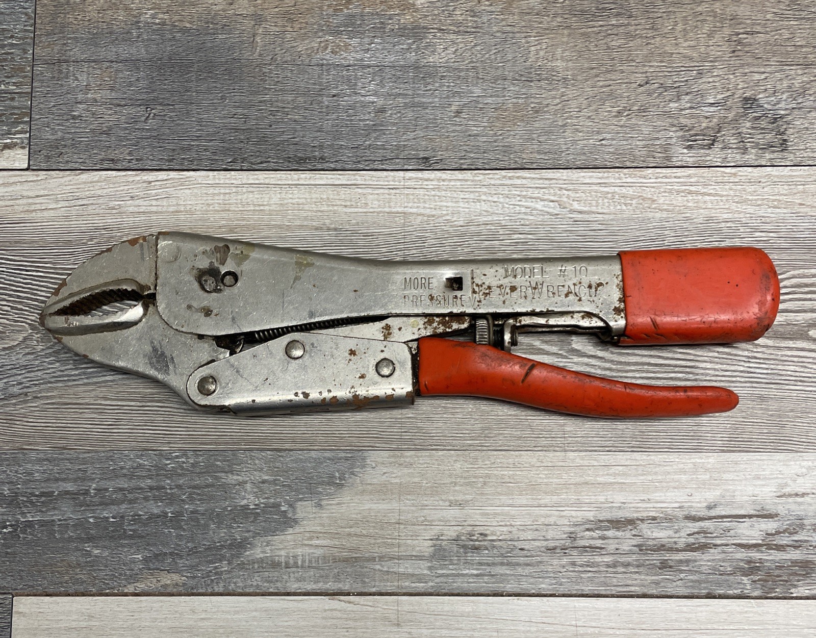 Vintage Leverage Tools Inc. Model #10 Lever Wrench Locking Pliers Made in USA