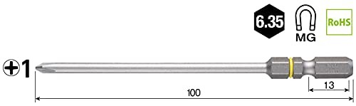 VESSEL 40V Compatible Problem-Solving Bit Stable Step Bit +1 x 100 Set of 2
