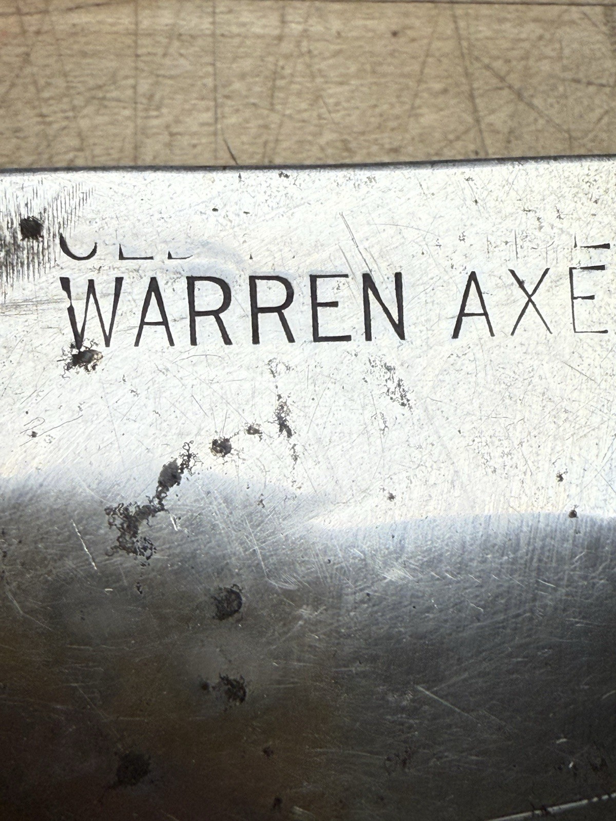 Vintage Warren Axe & Tool Co. Single Bit Axe Hatchet Chromed