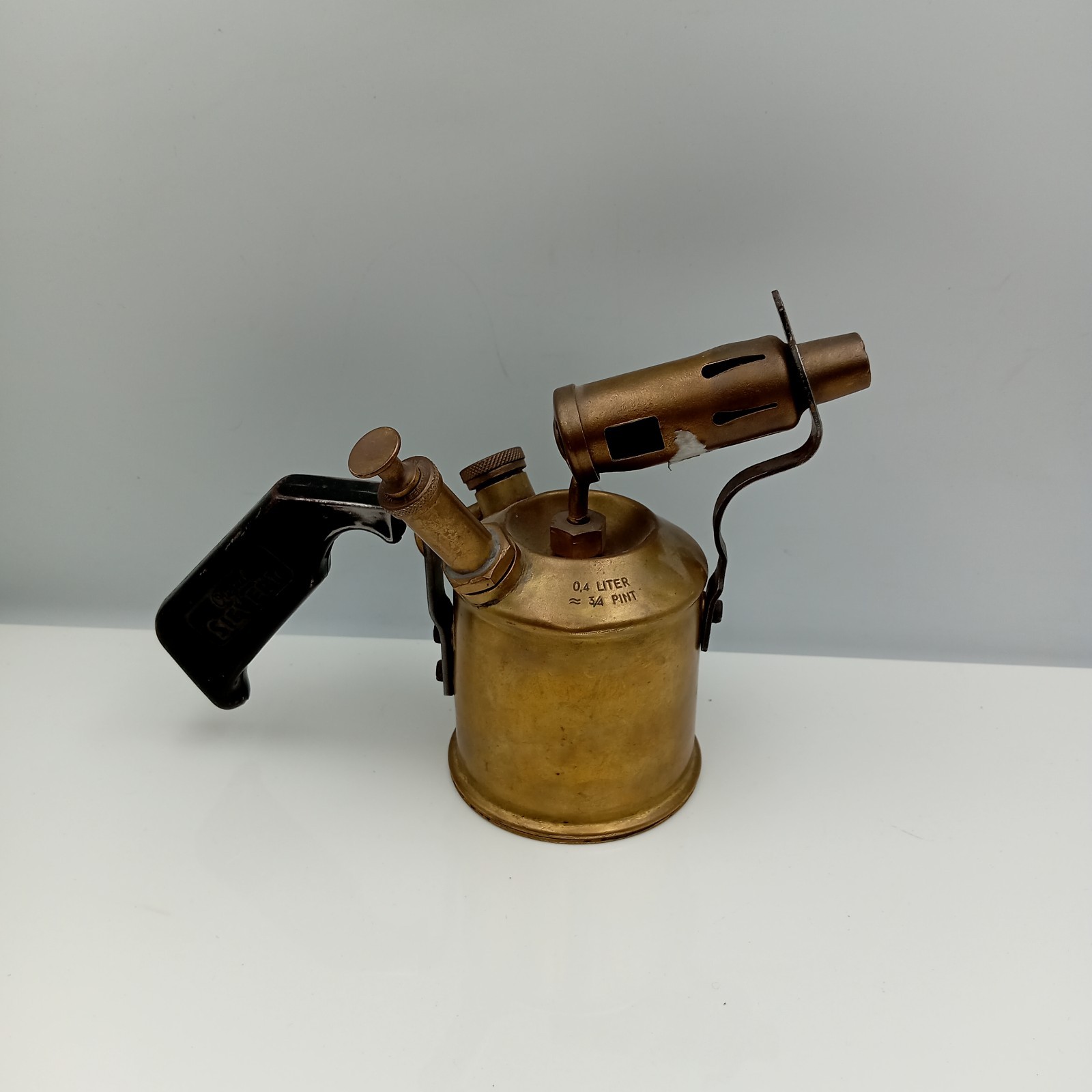 Vintage Max Sievert 504 Sweden Brass Paraffin Blow Lamp Torch