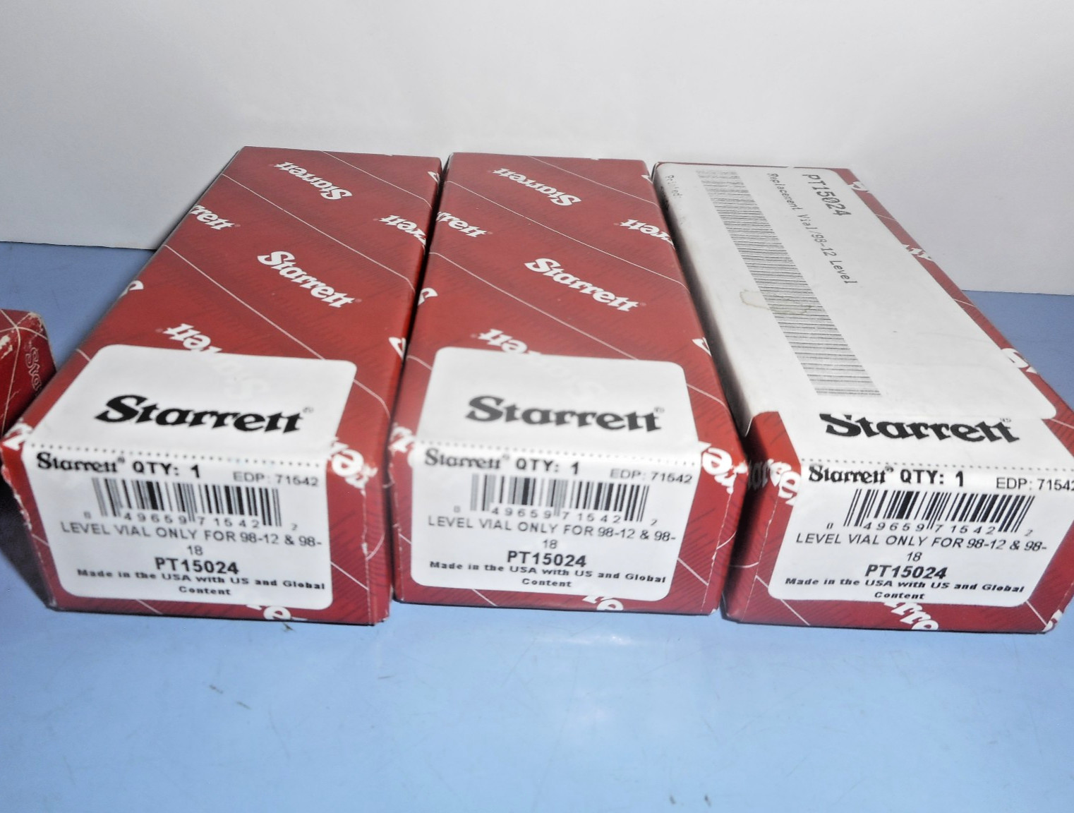 Lot of misc. Empty Starrett Tool Boxes