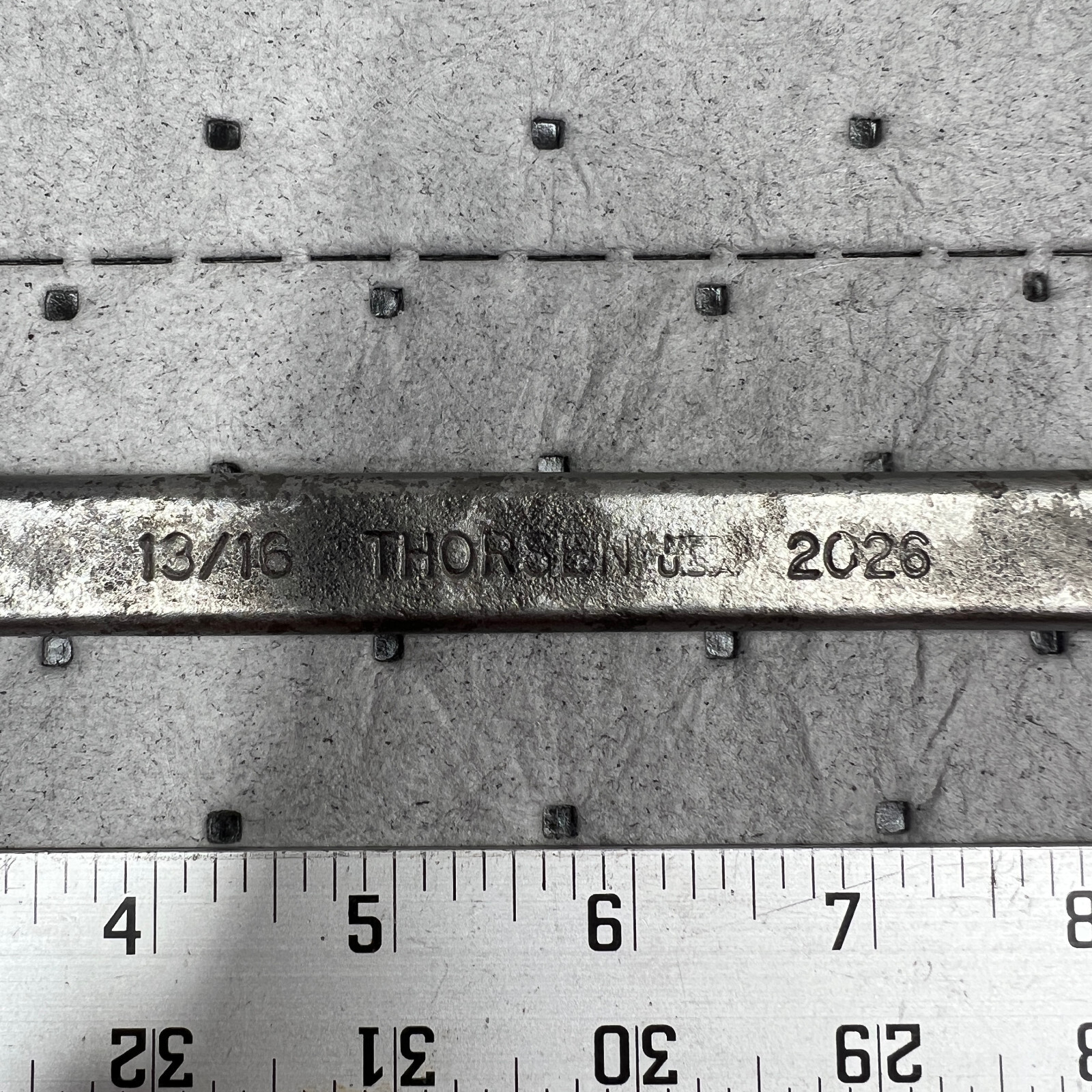 Vintage Thorsen 12pt 2026 Combination Wrench 13/16″ Made in USA!