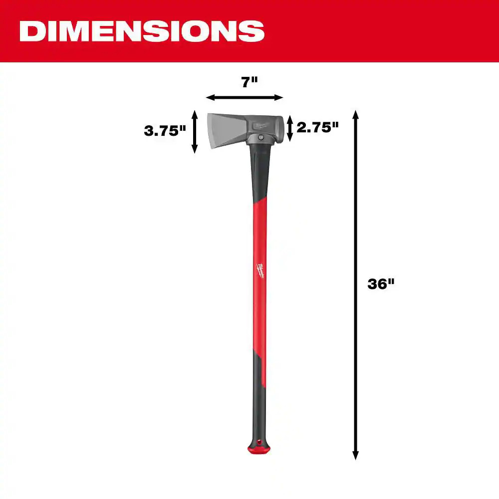 8 Lb. Splitting Maul with 36 In. Fiberglass Handle