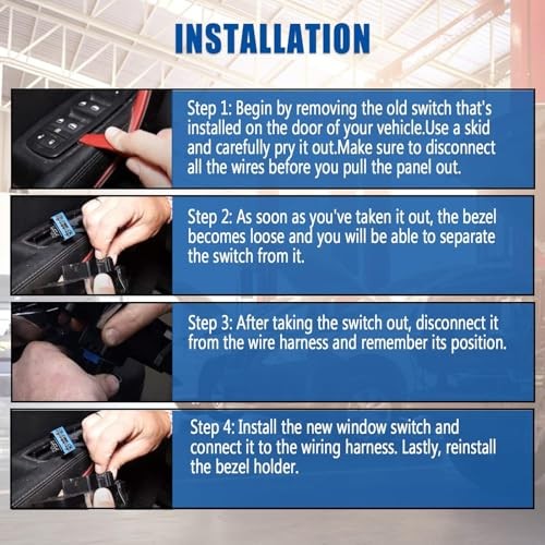 Master Power Window Switch Compatible with 2011-2016 Dodge Journey, 8+13 Pin